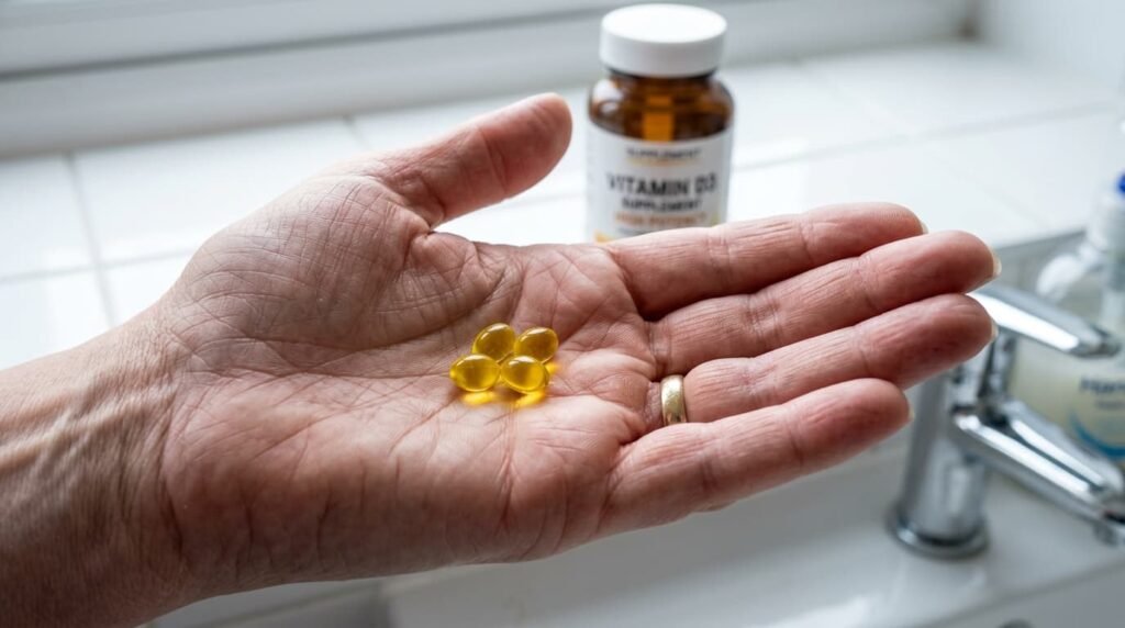 Vitamin D3 supplement capsules