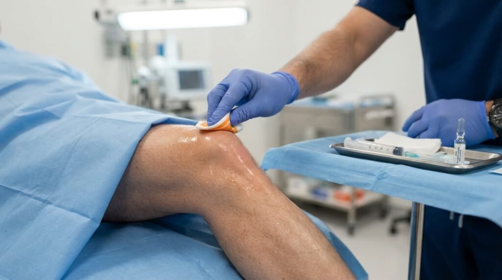 Preparing Knee Cartilage Repair Injection Treatment