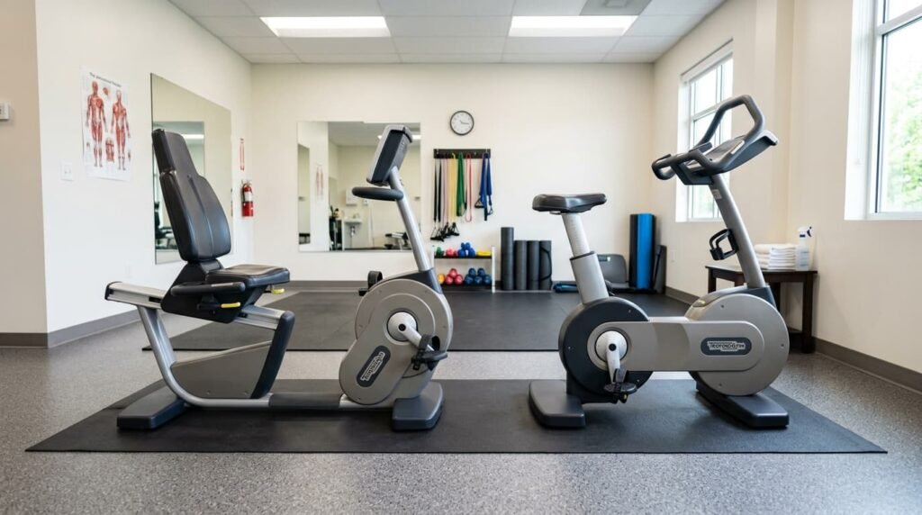 Exercise Bikes Inside a Physiotherapy Room for Arthritis Care