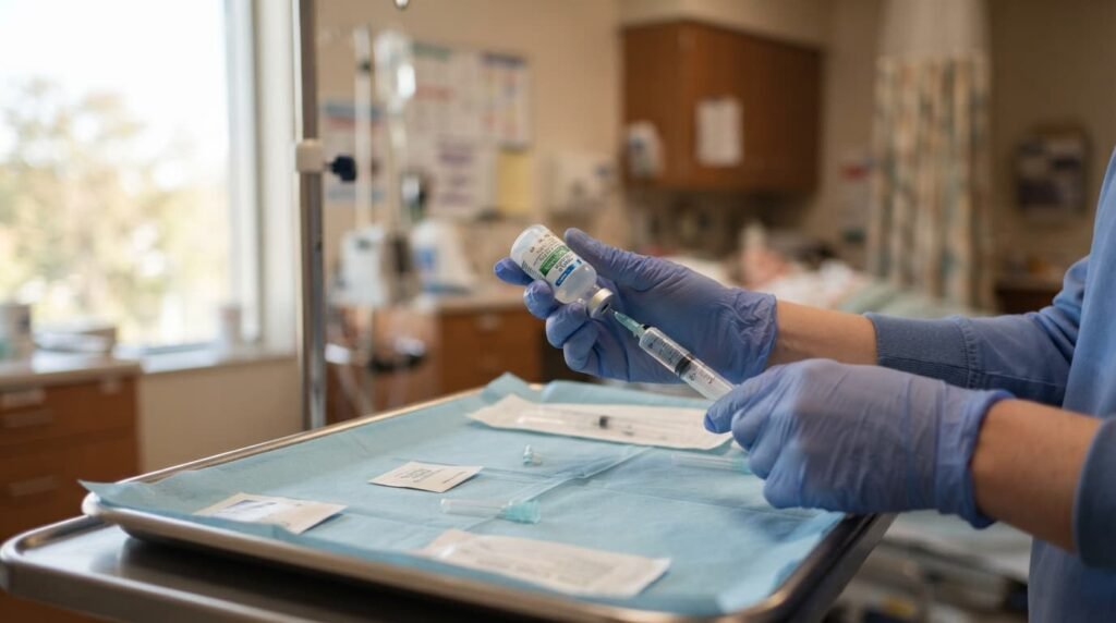 Stem Cell Therapy for Knees Syringe Preparation