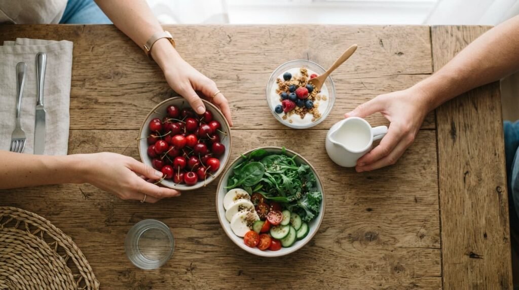 Rheumatoid Arthritis Diet Foods Including Cherries and Dairy