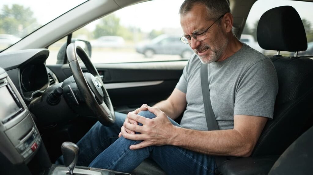 knee pain while driving