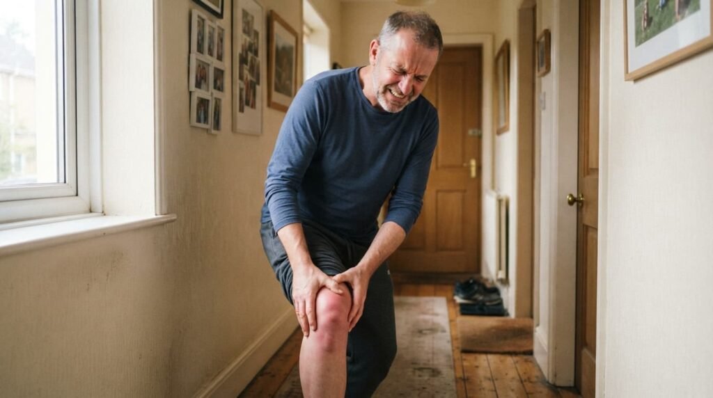 Gout in the knee joints