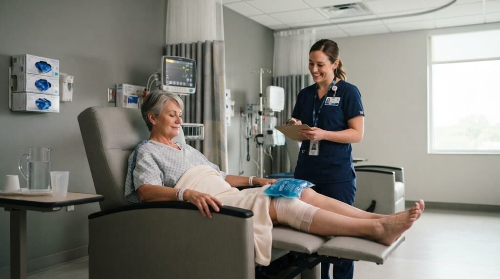 Stem Cell Therapy for Knees Recovery With Cold Pack