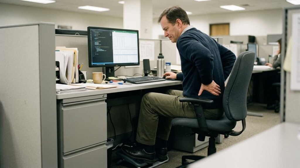 Knee pain when sitting for a long time