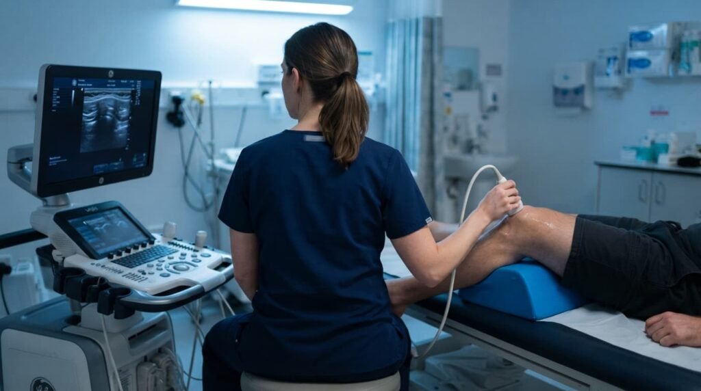 Baker cyst diagnosis typically begins with a straightforward physical examination