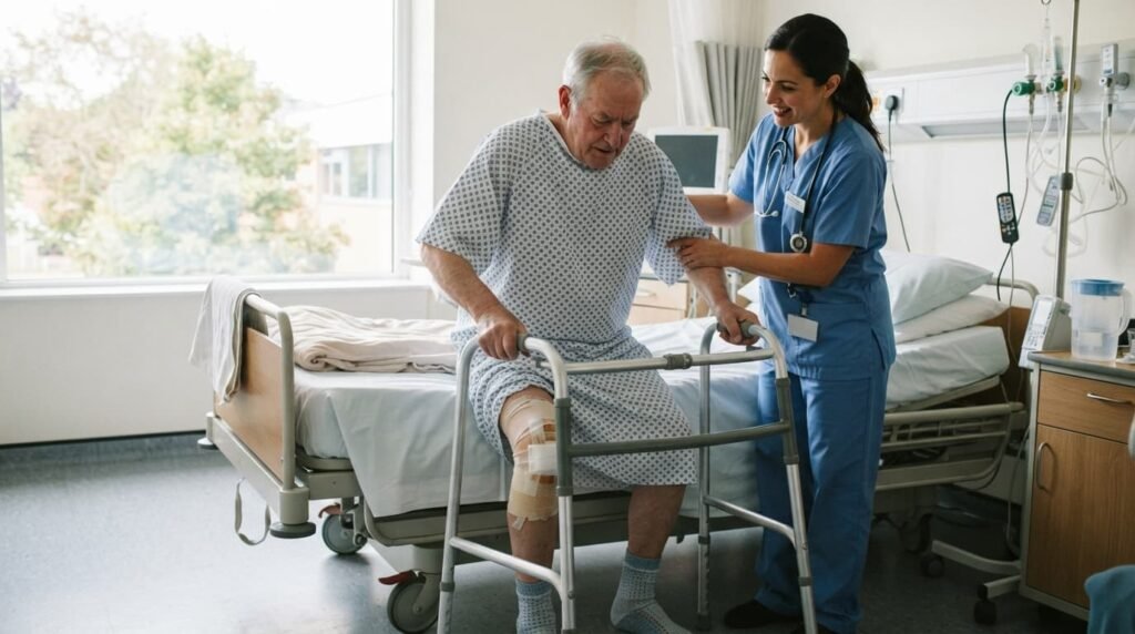 Knee replacement recovery