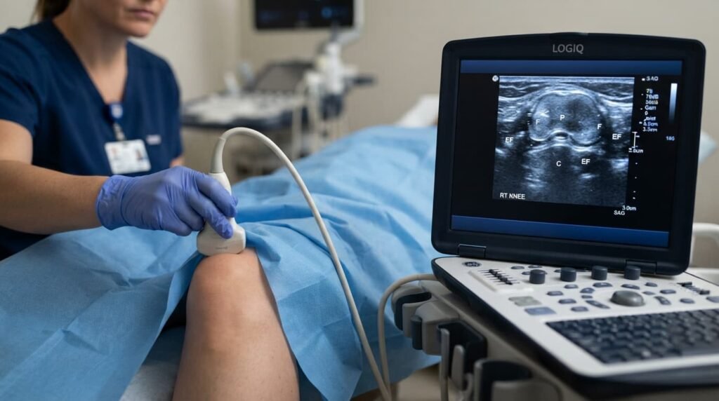 Ultrasound Guided Knee Injection Procedure for Knee Osteoarthritis