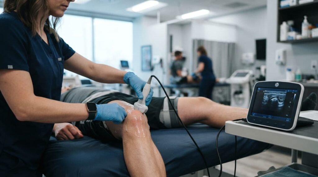 Physiotherapy assessment for lateral knee pain relief