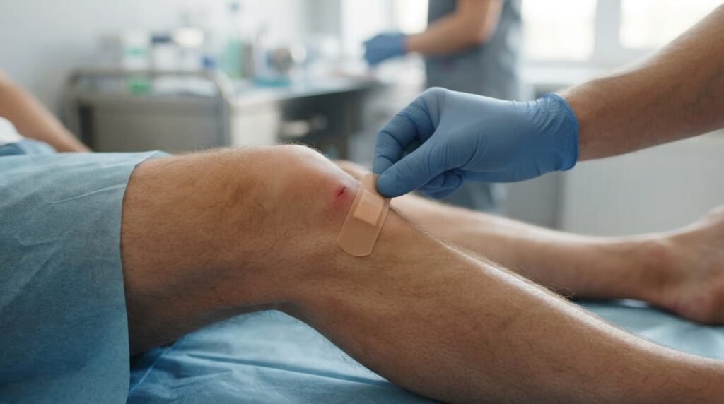 Clinical Knee Examination Ahead of a Knee Aspiration Appointment
