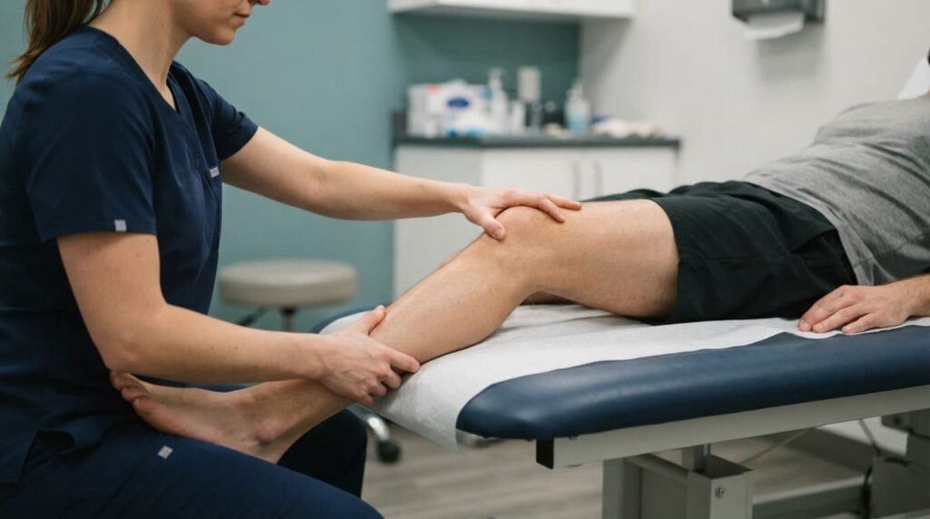 Knee extension test for fat pad impingement diagnosis