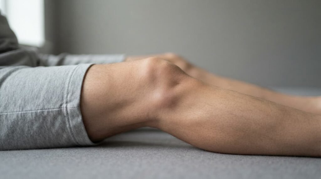 Knee swelling symptom of fat pad impingement