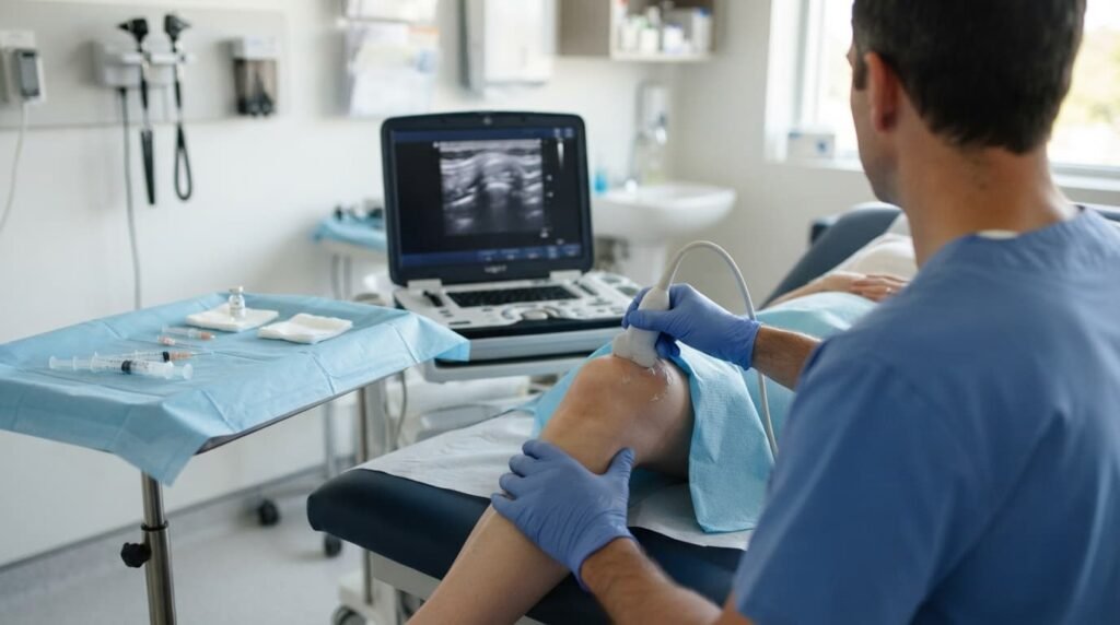 Ultrasound-Guided Polyacrylamide Hydrogel Knee Injection
