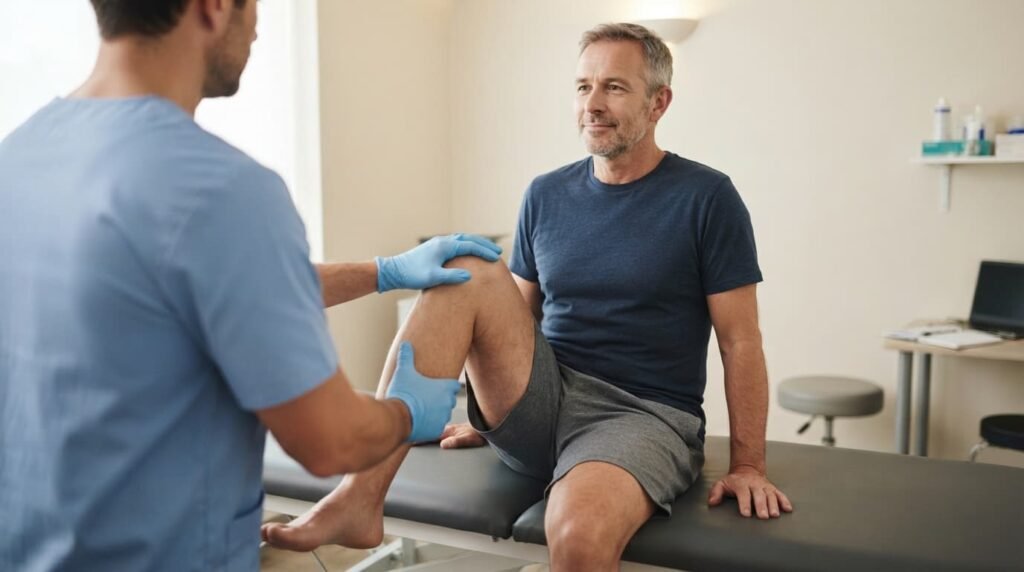 Knee Examination in a Private Clinic: Assessing Joint Pain and Mobility